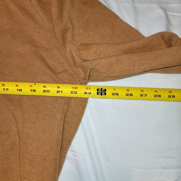 Tommy Hilfiger XL Tan 1/4 Zip Pullover Sweater - Picture 4 of 5